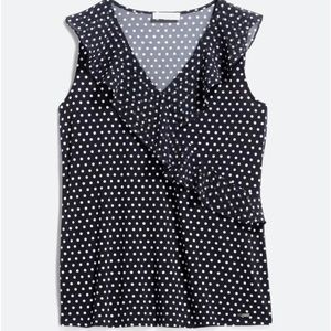 Calvin Klein Ruffle Knit Top - Med.